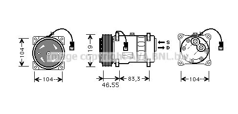 AVA QUALITY COOLING Kompresors, Gaisa kond. sistēma CNK019